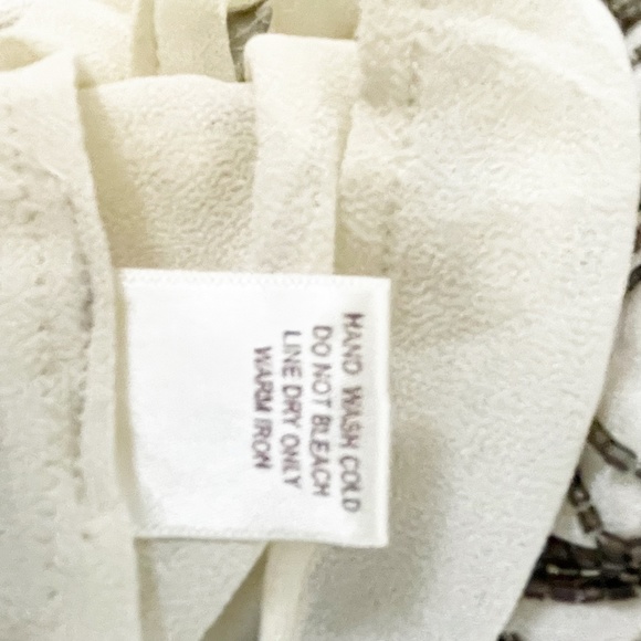 Willow & Clay Womens Size Small Top Brown Tan Cream Beaded Boho Sleeveless NWT - Picture 4 of 5